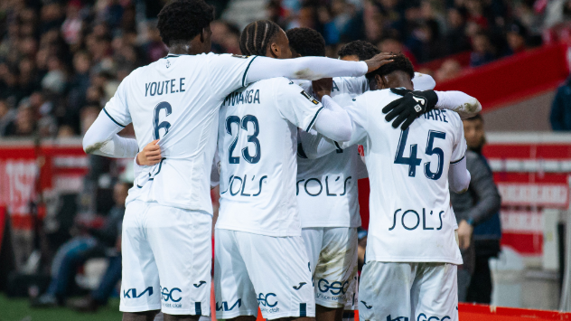 Jogadores do Le Havre a celebrarem o golo de Hassan
