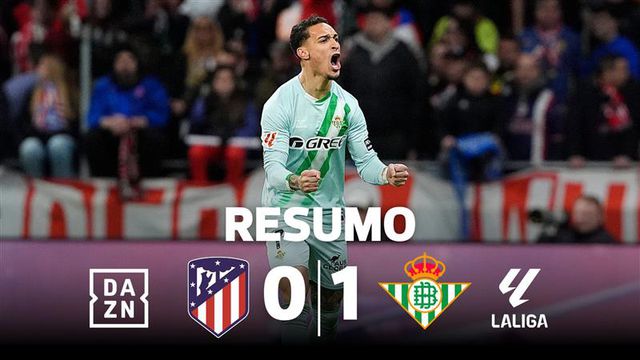 Betis surpreende o Atlético Madrid com golaço de Antony (resumo)