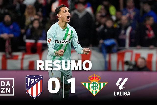 Betis surpreende o Atlético Madrid com golaço de Antony (resumo)