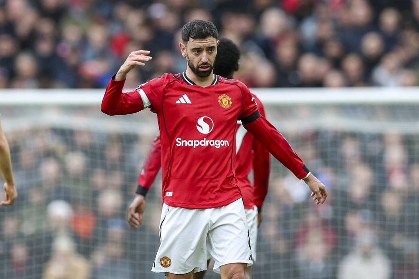 Bruno Fernandes marcou na vitória do Man. United ao Tottenham em Old Trafford