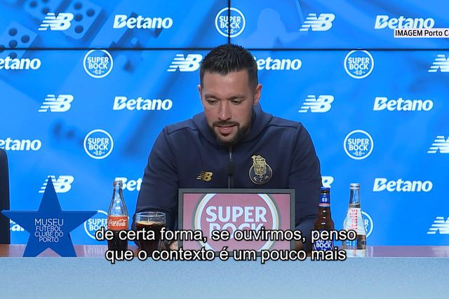 Farioli comenta declarações de Villas-Boas: «Estamos exatamente onde queríamos estar»