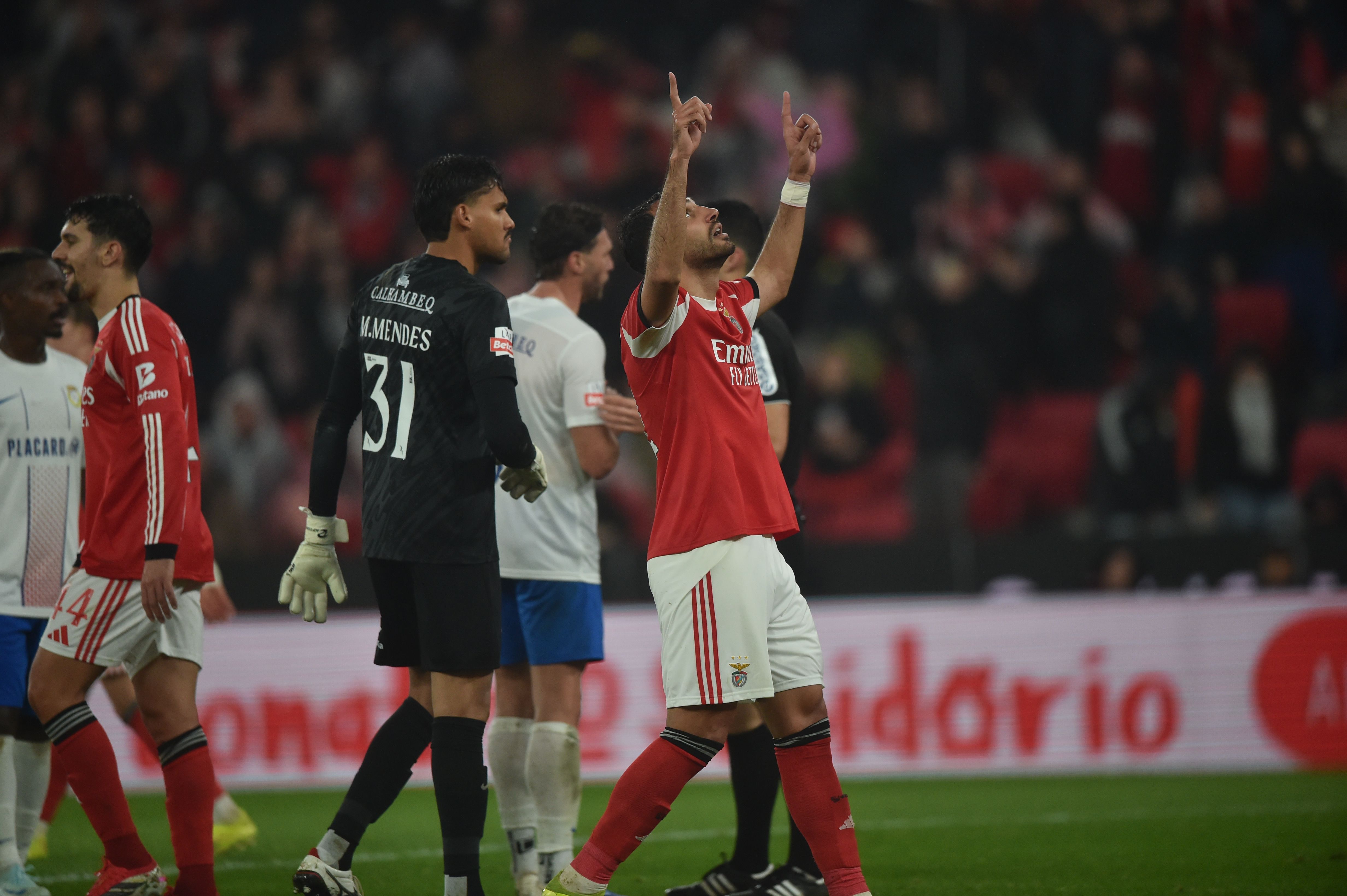 Pavlidis ainda festejou, mas o golo não contou - Foto: Miguel Nunes