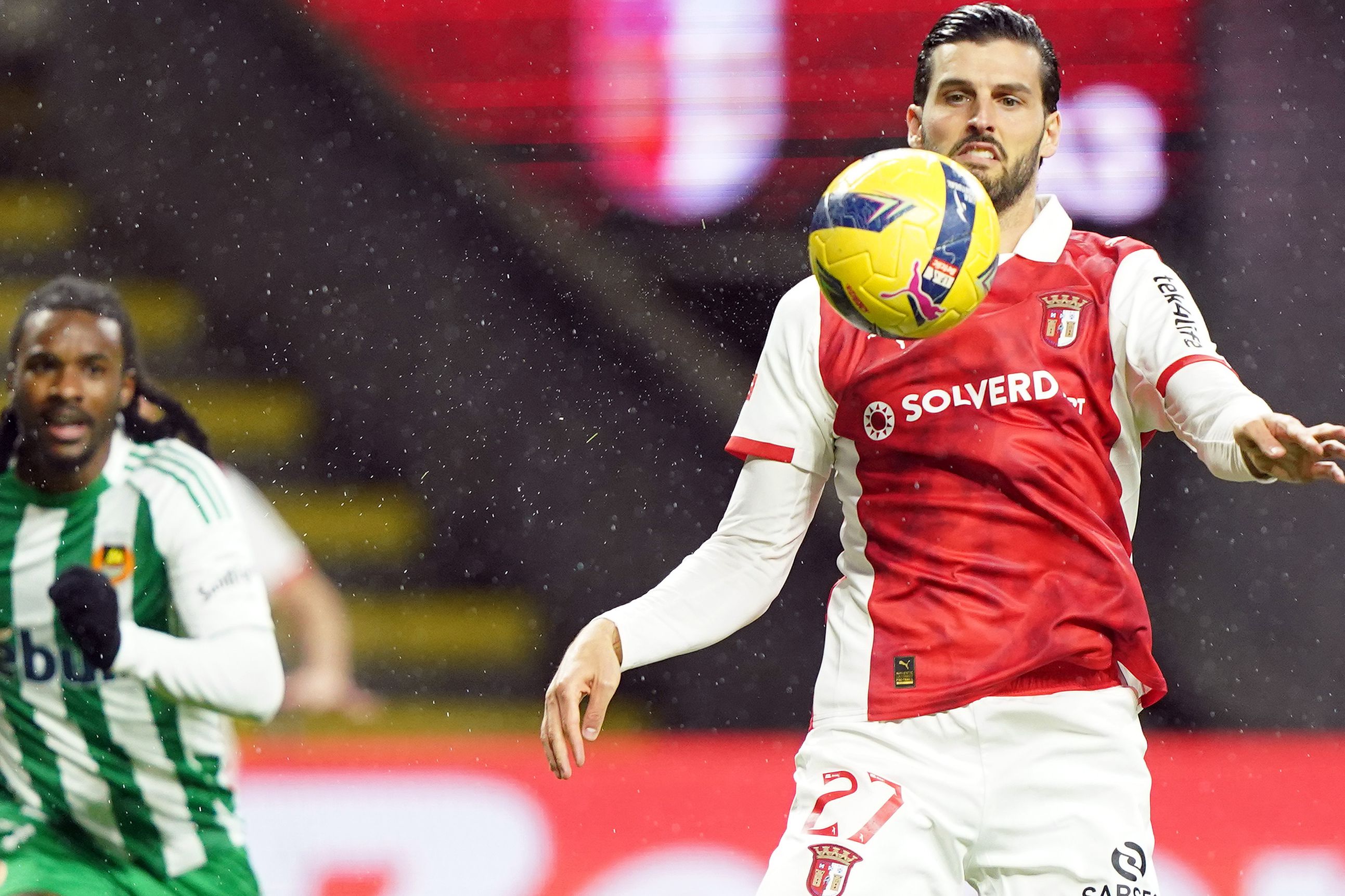 Grillitsch apontou o primeiro golo da partida e estreou-se a marcar pelo SC Braga - Foto: Hugo Delgado/LUSA.