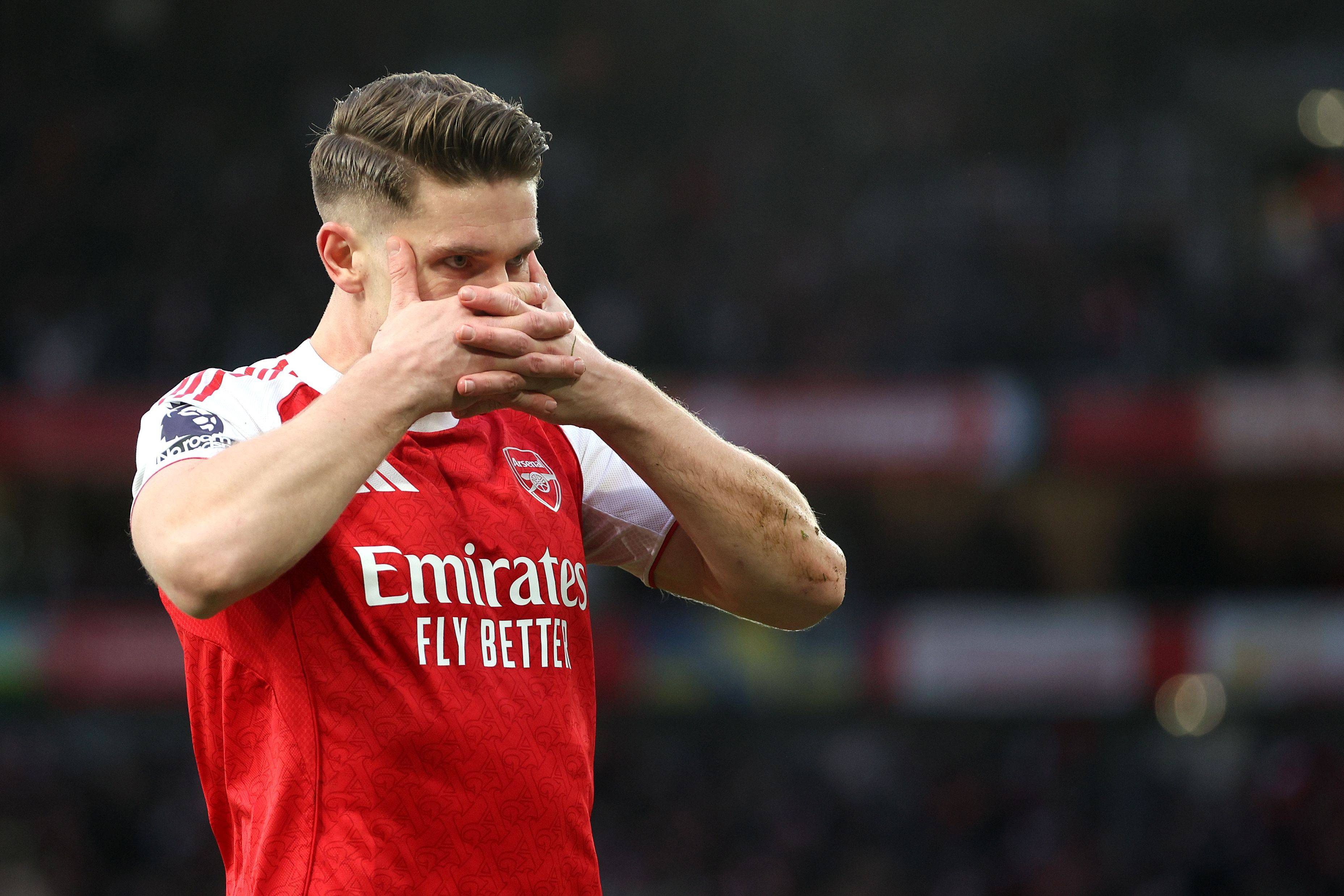 Viktor Gyokeres bisou frente ao Sunderland no Emirates