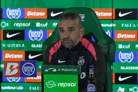 O treinador do Sporting, Rui Borges