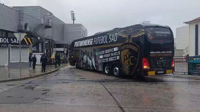 Chegada do Portimonense ao Portimão Estádio