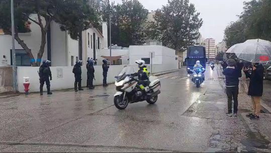 Chegada do FC Porto ao estádio do Portimonense