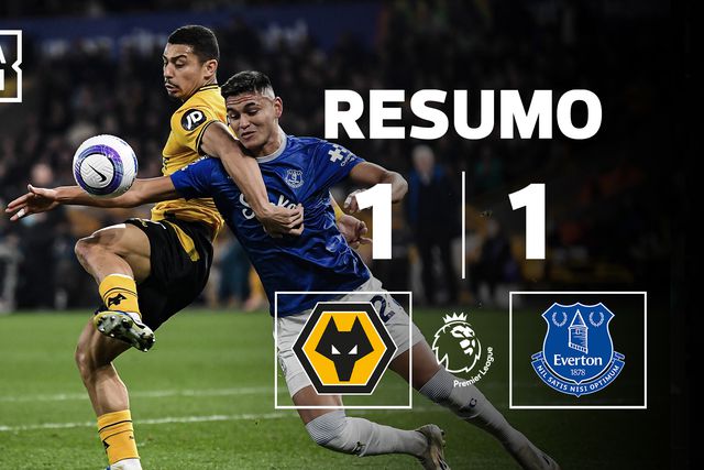 O resumo do empate do Wolverhampton frente ao Everton