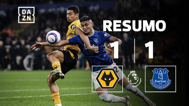 O resumo do empate do Wolverhampton frente ao Everton