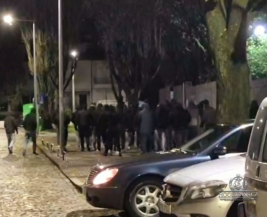 Alegados 'casuals' afetos ao FC Porto envolveram-se em rixa em Braga (D.R.)