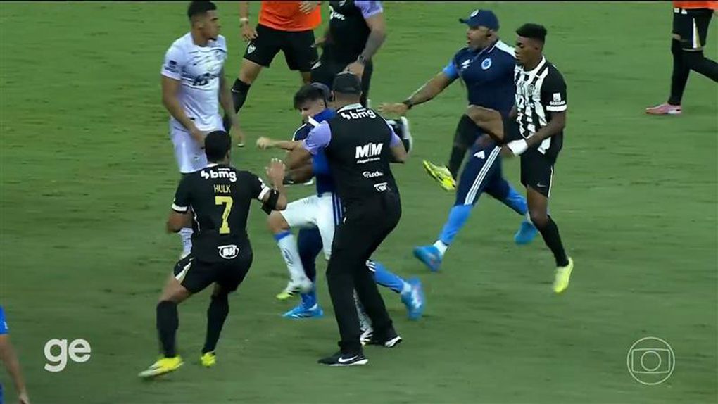 Hulk entre os envolvidos no incidente - Foto: Transmissão