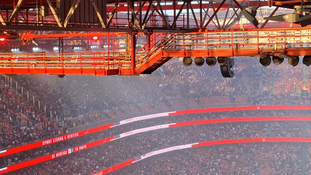 A festa dos adeptos do FC Porto na Luz após o golo de Froholdt