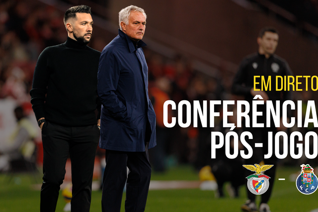 EM DIRETO: Mourinho e Farioli analisam o clássico