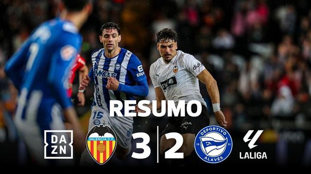 Dois vermelhos e dois golos depois dos 90' em jogo memorável em Valência (resumo)