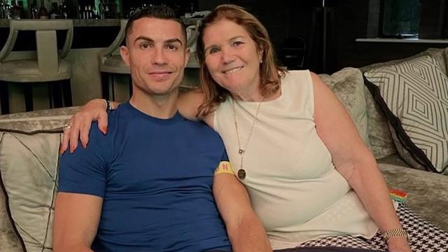 Cristiano Ronaldo com Dolores Aveiro