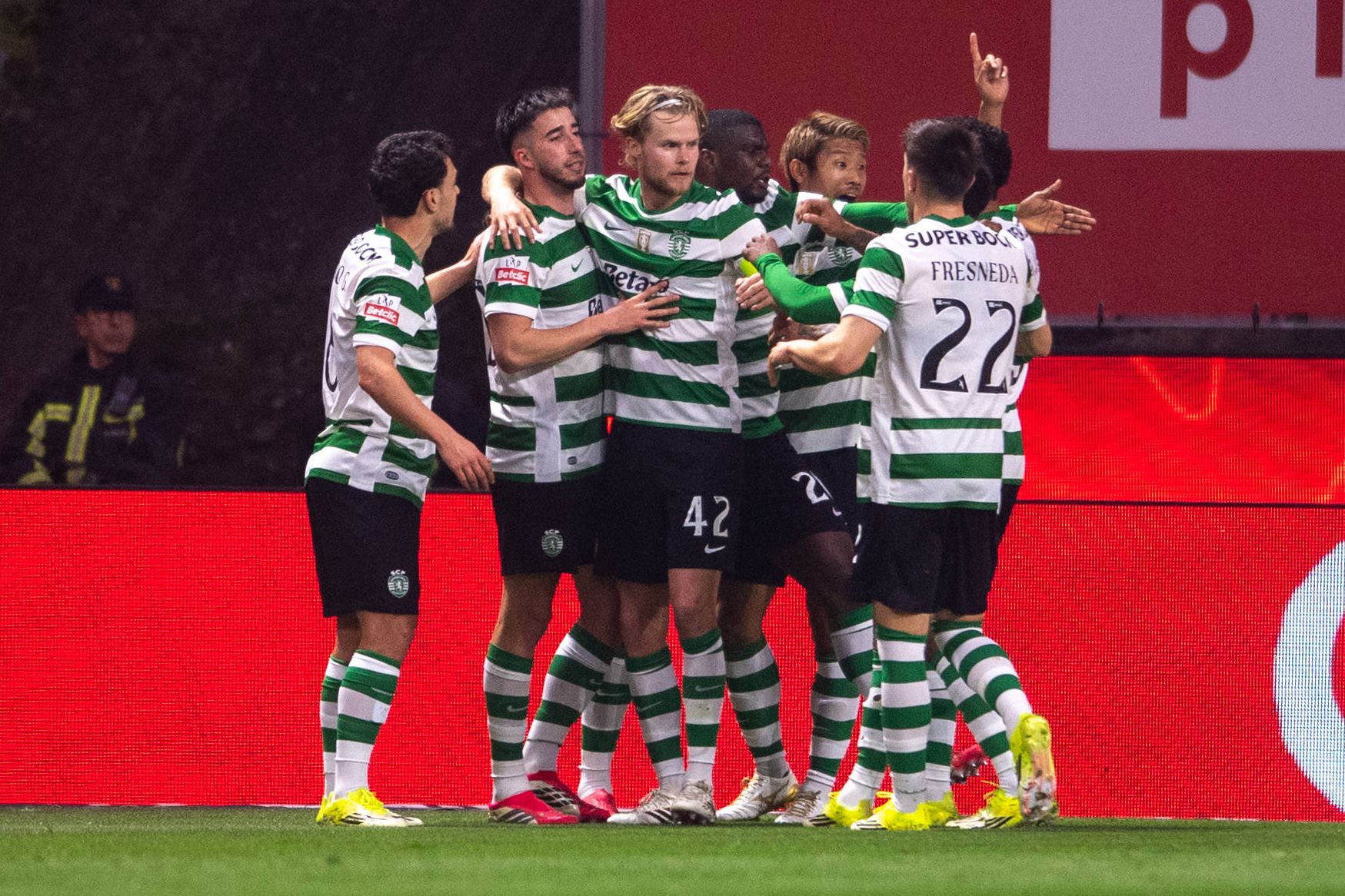 Gonçalo Inácio foi o último a inscrever o nome na lista de goleadores dos leões - Foto: IMAGO