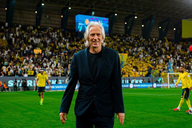 Jorge Jesus, treinador do Al Nassr, a festejar a vitória - Foto: Al Nassr