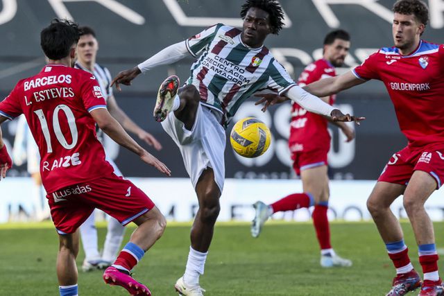 Abraham Marcus e Santi García inscreveram os seus nomes na lista de marcadores da partida - Foto: Manuel de Almeida/LUSA
