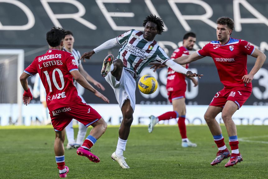Abraham Marcus e Santi García inscreveram os seus nomes na lista de marcadores da partida - Foto: Manuel de Almeida/LUSA