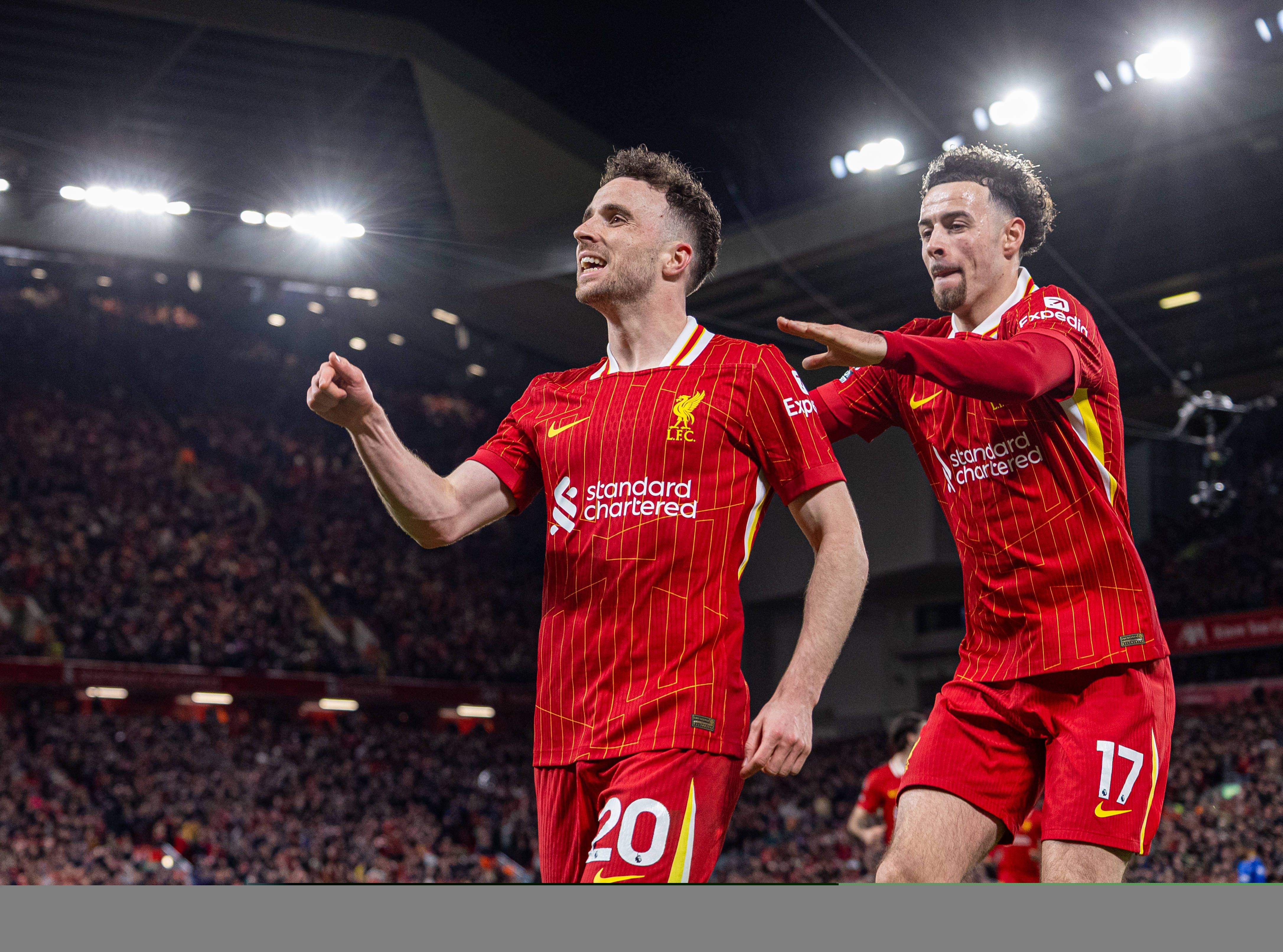 Diogo Jota foi campeão inglês pelo Liverpool em 2025