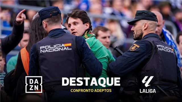 Getafe-Betis interrompido por confrontos de adeptos com a polícia