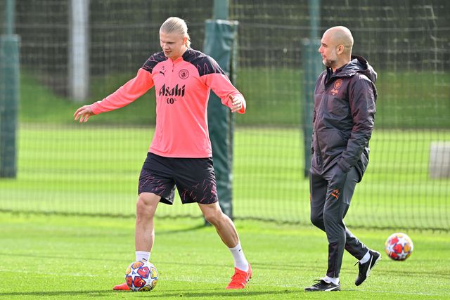 Guardiola prepara o Man. City para o jogo com o Real Madrid