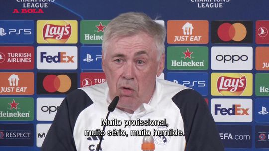 Ancelotti sobre Bellingham: «Tem 20 anos, mas é mais maduro do que a sua idade»