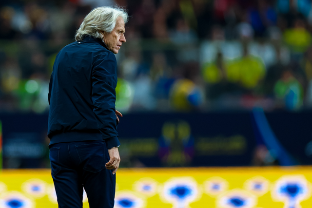 Jorge Jesus na final da Supertaça saudita: Ronaldo expulso