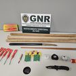 Elementos apreendidos pela GNR