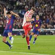 Sorloth marcou o segundo golo do Atlético Madrid em Camp Nou - FOTO: EPA/Siu Wu