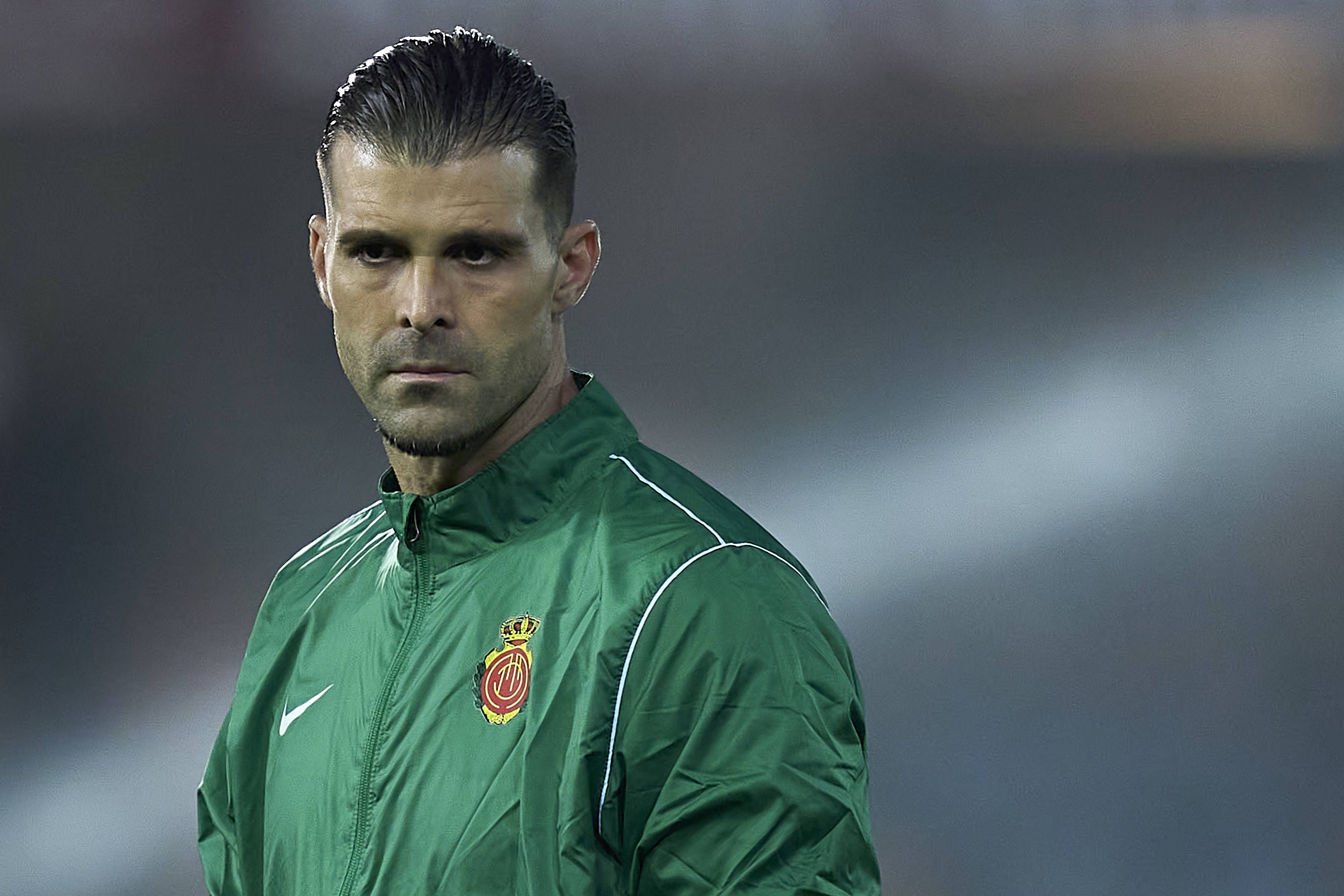 Iván Pichu Cuéllar faz 42 anos a 25 de maio e é colega de Samu Costa no Maiorca. Formado no Atlético Madrid, passou quase toda a carreira no Sporting de Gijón (IMAGO)