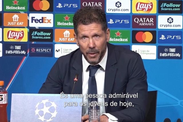 Com a voz embargada, Simeone já se despede de Griezmann