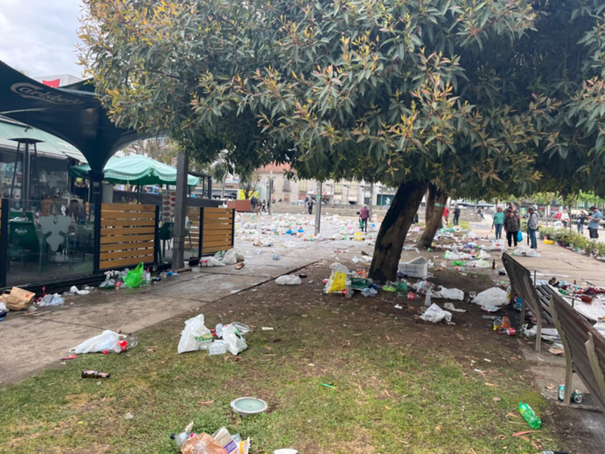 O Campo da Vinha ficou neste estado - Foto: SC Braga News