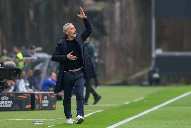 Carlos Vicens, treinador do SC Braga, considera que está tudo em aberto para a segunda mão - Foto: Hugo Delgado/LUSA