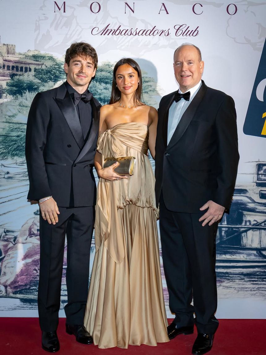 Charles Leclerc, Alexandra Saint Mleux e Alberto do Mónaco