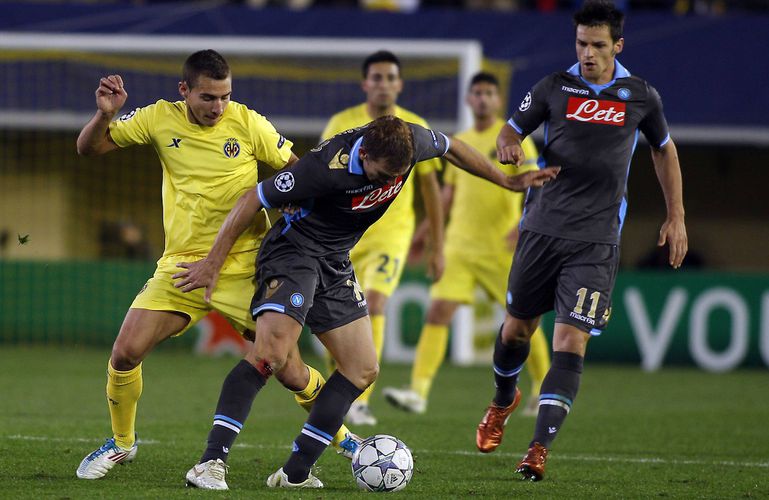 Villarreal: ficou em 4.º lugar no 'grupo da morte' da Champions em 2011/12, que contava com Bayern, City e Nápoles - Foto: IMAGO