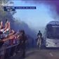 Ambiente escaldante na receção ao autocarro do Real Madrid