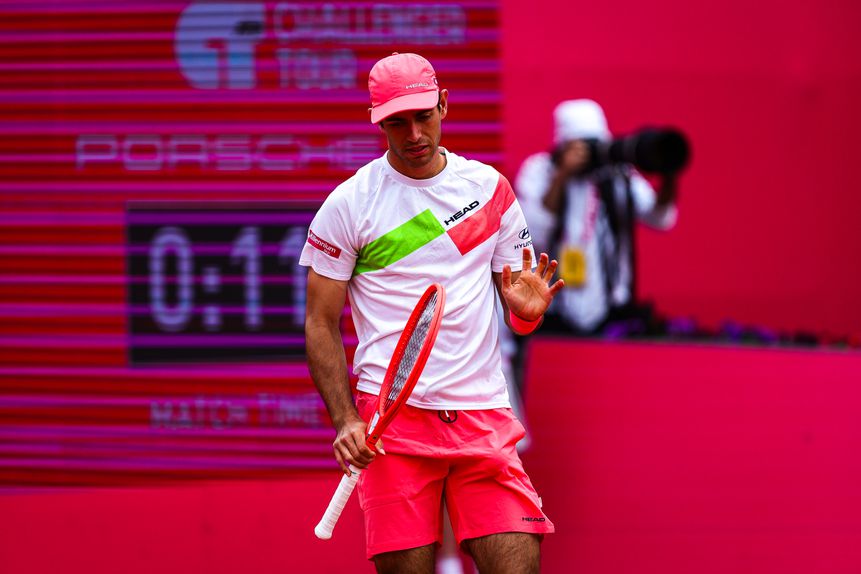 Nuno Borges foi afastado por jogador do qualifying na primeira ronda do Masters 1000 Roma. Foto Millenium Estoril Open