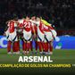 Ao Sporting foram cinco! Lembra-se de todos os golos do Arsenal na Champions?