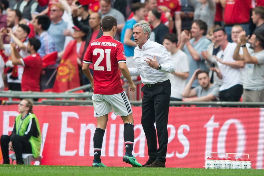 Jose Mourinho treinou Ander Herrera no Man. United durante três épocas (de cinco que o médio esteve em Old Trafford)