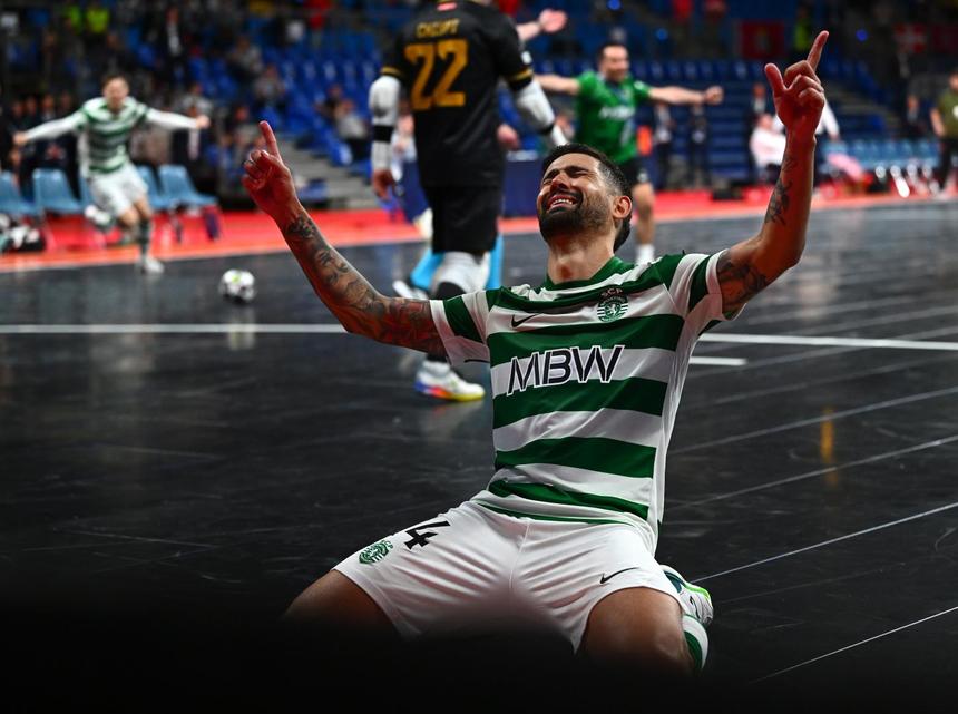 Felipe Valério marcou o penálti decisivo que leva o Sporting à final - Foto: UEFA