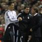 Brendan Rodgers e Cristiano Ronaldo a defrontarem-se num Liverpool-Real Madrid na Champions