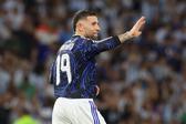 Nicolás Otamendi marcou de penálti no último jogo em casa pela Argentina