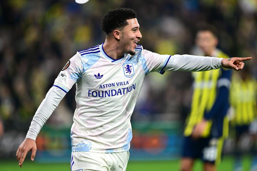 Jadon Sancho, jogador do Aston Villa, por empréstimo do Man. United (IMAGO)
