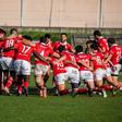 Uma vitória hoje sobre o CDUL dará aos encarnados o 10.º título de campeão de rugby da sua história - FOTO: RUGBYSLB