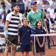 Carlos Alcaraz e Sinner antes da final de Roland Garros (foto: IMAGO)