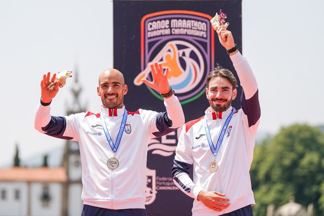 Rui Lacerda e Ricardo Coelho a celebrarem a vitória