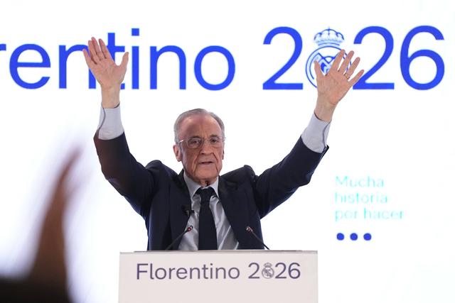 Florentino Pérez foi reeleito presidente do Real Madrid