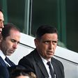 Pedro Proença, presidente da FPF, com o diretor Rui Caeiro e Luciano Silva, presidente da APAF