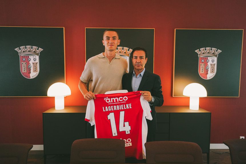 Gustaf Lagerbielke é reforço dos arsenalistas Foto: SC Braga